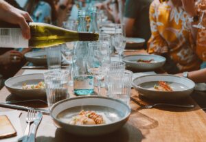 Times of taking communion in the early church often devolved into cocktail parties.