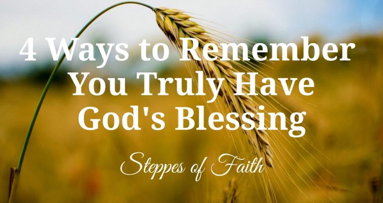 "4 Ways to Remember You Truly Have God's Blessing" by Steppes of Faith