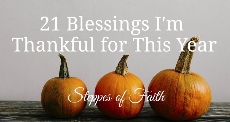 "21 Blessings I'm Thankful for This Year" by Steppes of Faith